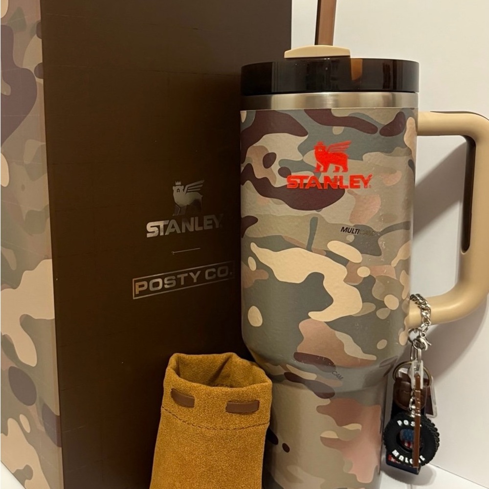 Stanley Post Malone Camouflage Travel Mug with Keychain